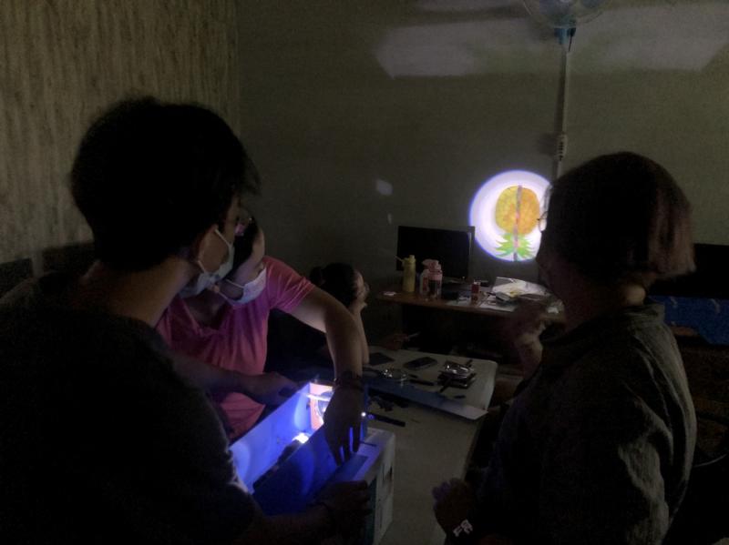 學員製作完成，正在嘗試播放