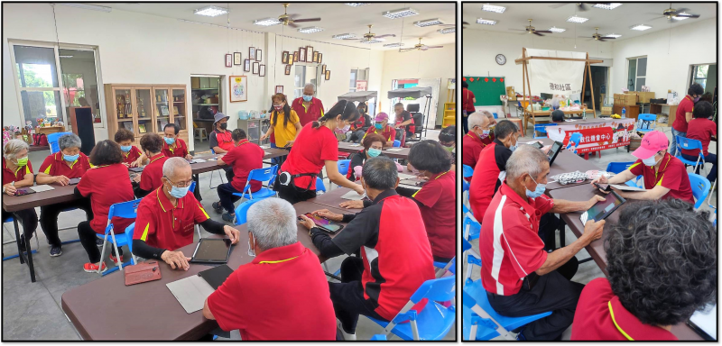 介紹無他相機的功能，使長輩們學會拍照，並使用app簡單功能讓照片看起來更多采多姿