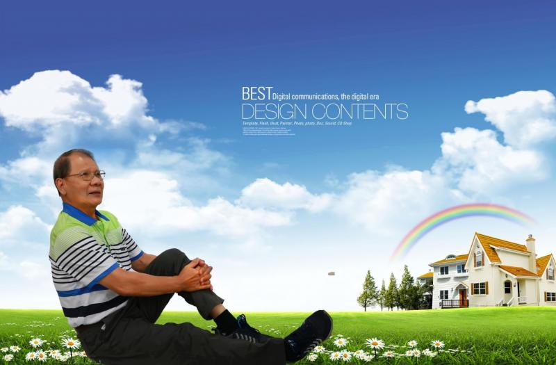 學員完成人物風景圖