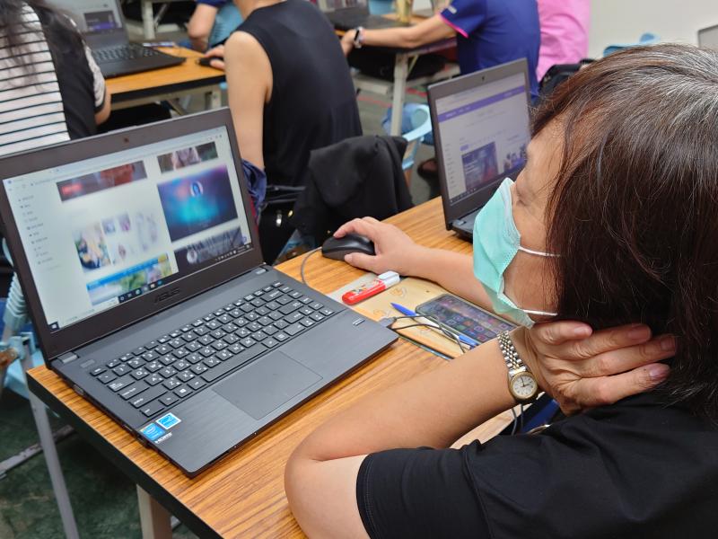 學員操作練習使用一頁網