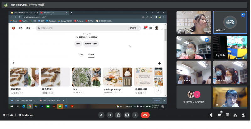學員一起拆解攤位的要素