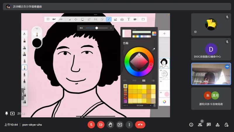 學員畫作賞析。