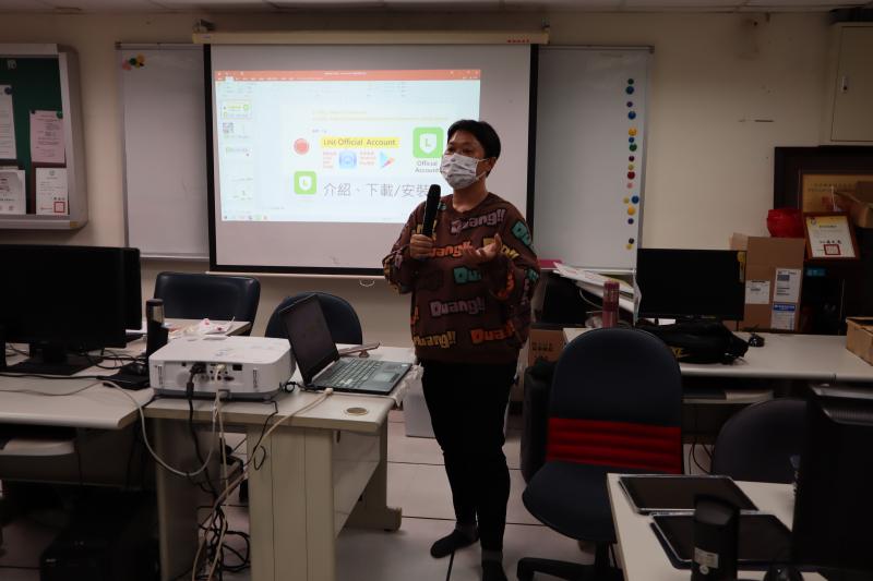 安琪老師協助LINE@課程