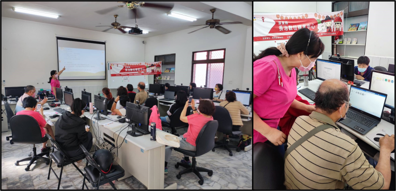 講師提供範本讓同學練習並在講義提醒修改重點與實際教導學員操作