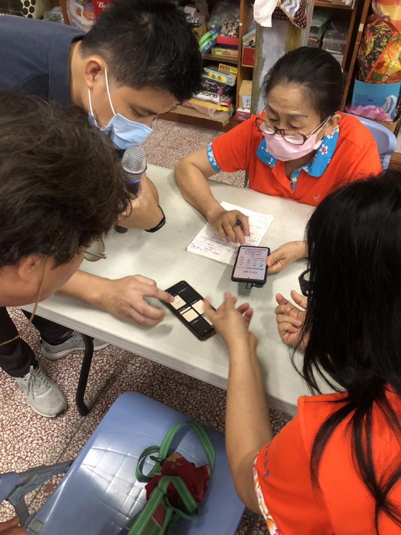 示範與學員實際操作