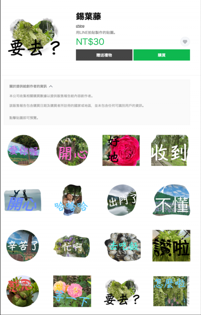 學員作品截圖(鍚葉藤)