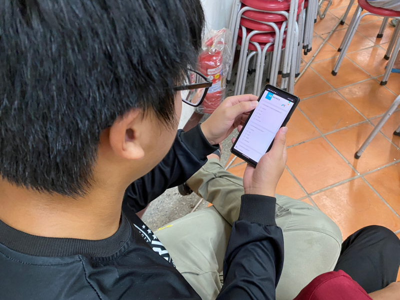 聽完課後，填寫問券