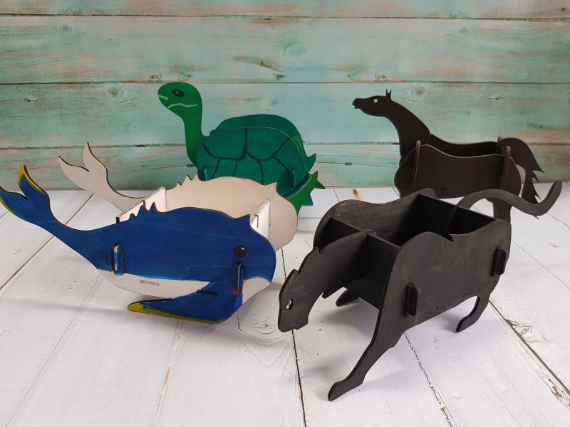 雷雕學員3D動物