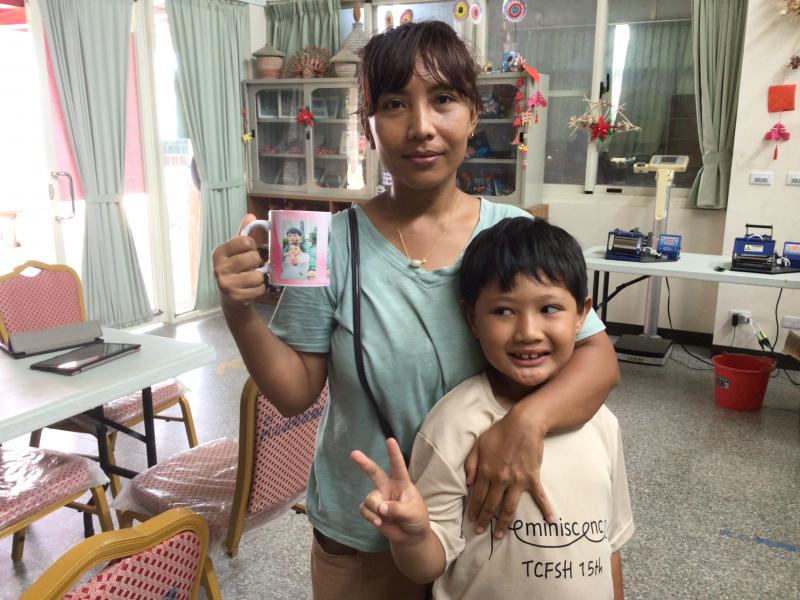 新住民親子一起參與本次課程