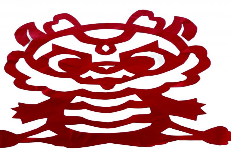 列印裁剪成新年圖片創意作品呈現作品展示3