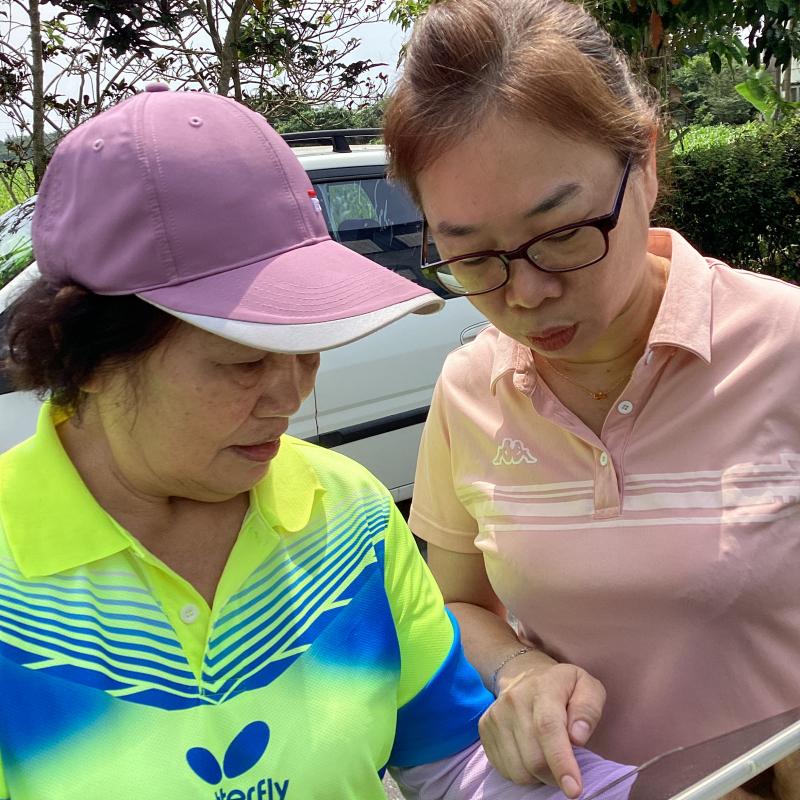 老師於實作時指導