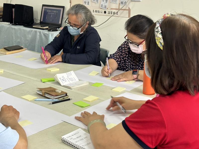 學員絞盡腦汁，腳本設計書寫