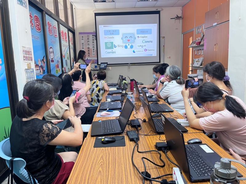 AI新科技~繪本繪圖，學員興趣滿滿！