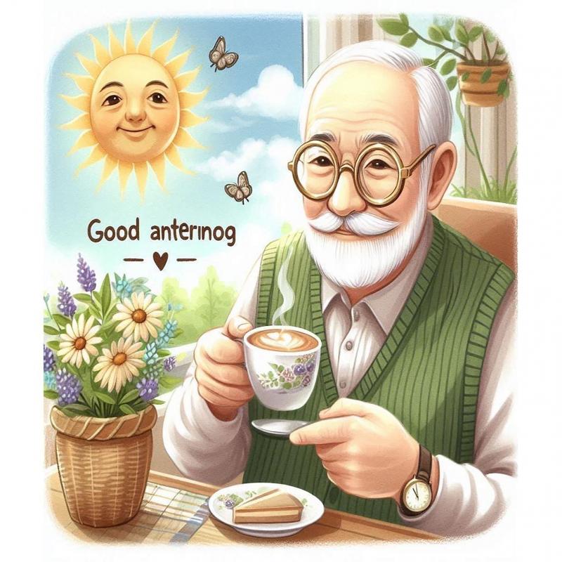 AI作品，樂齡學員的早安問候卡-2
