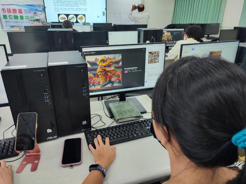 學員實際製作AI圖片來製作繪本電子書