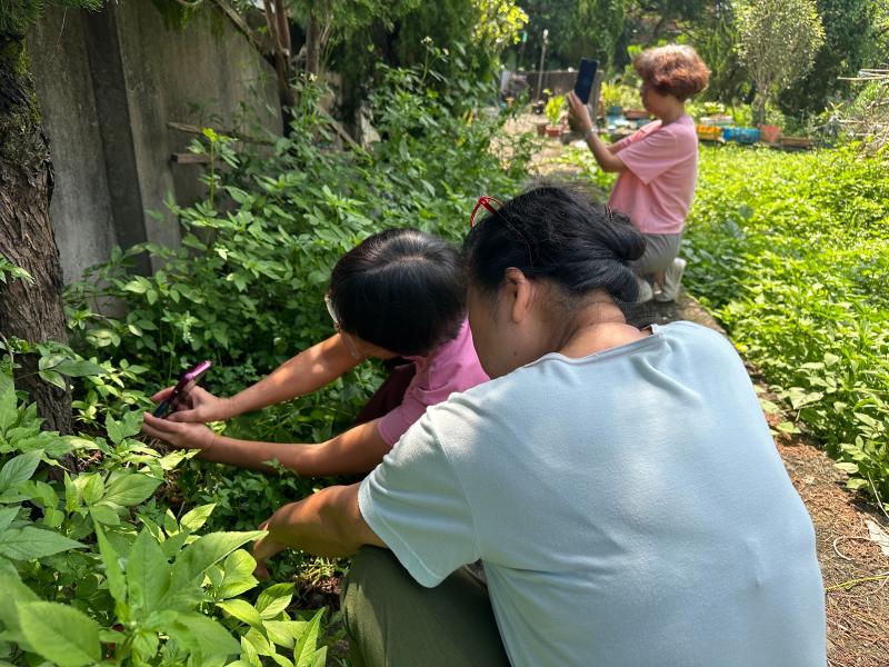 學員們實地拍攝相片
