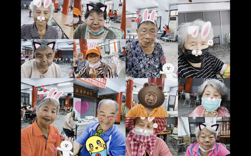 ！志工幫忙學員拍攝趣味照片！