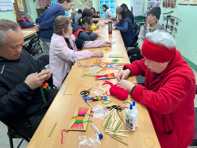 學員們分組討論數位模組實用性