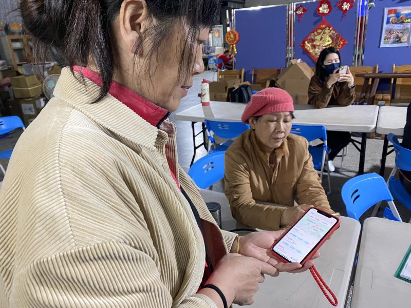 學員使用手機GOOGLE MAP建置地標