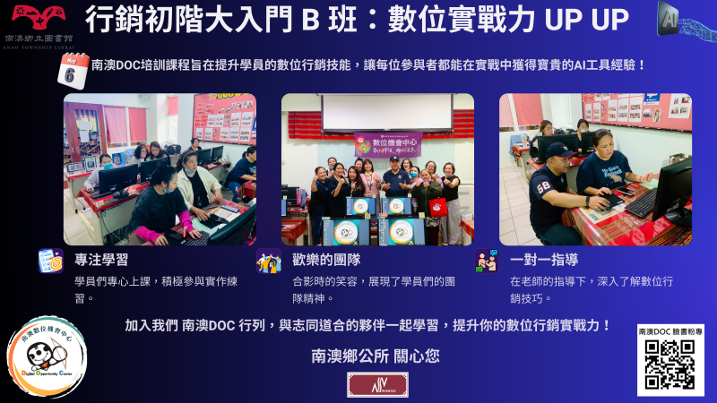 由資深講師王偉老師🧑‍🏫帶領學員們，進行了《行銷初階大入門 B 班》的第四堂精彩培訓課程