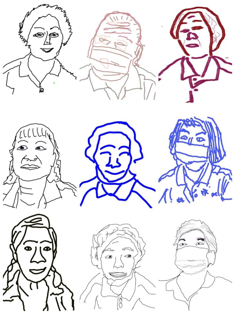 高齡長輩學員的作品