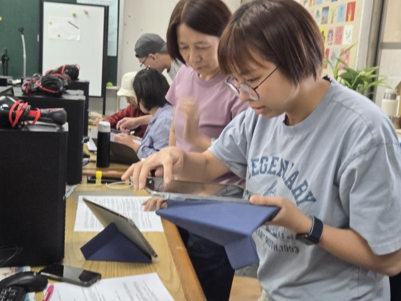 故事場景進行重現