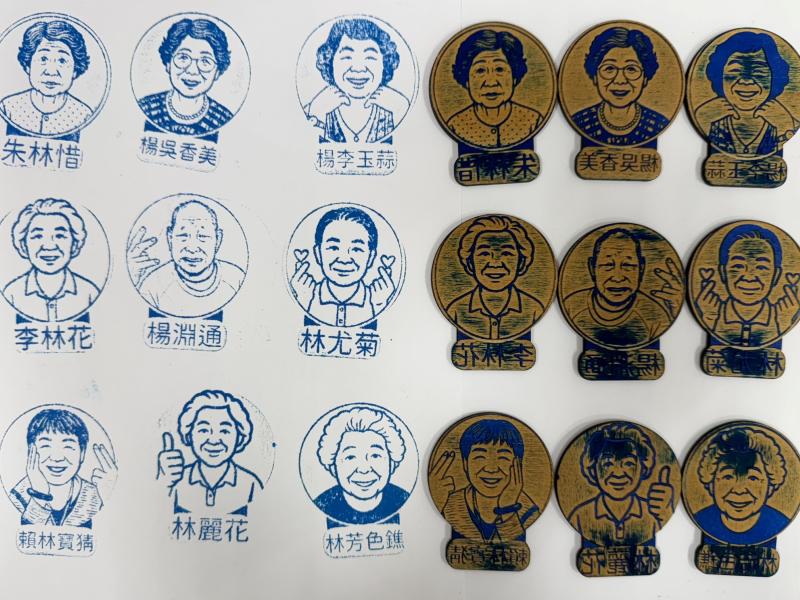 看著自己的圖像被雕刻出來時感到非常