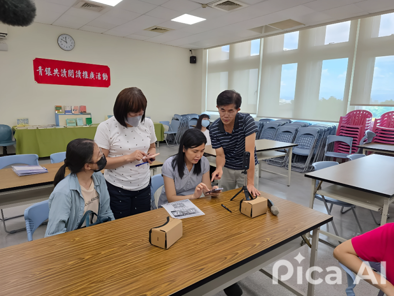 透過實地練習，  大家都能獨立完成簡單的虛擬導覽路線。