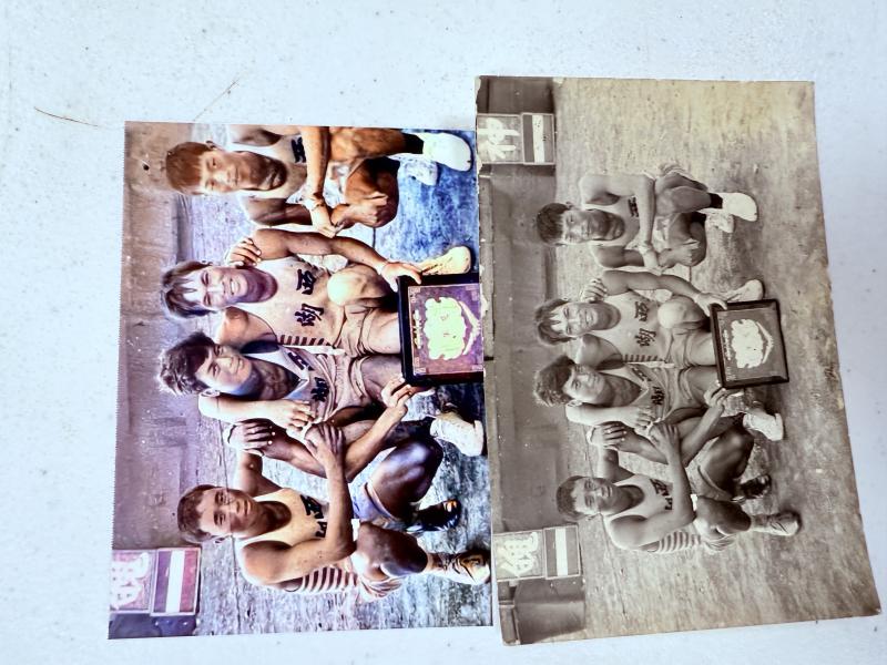 學員作品原圖與彩色作品，過去在七美參與運動會的回憶