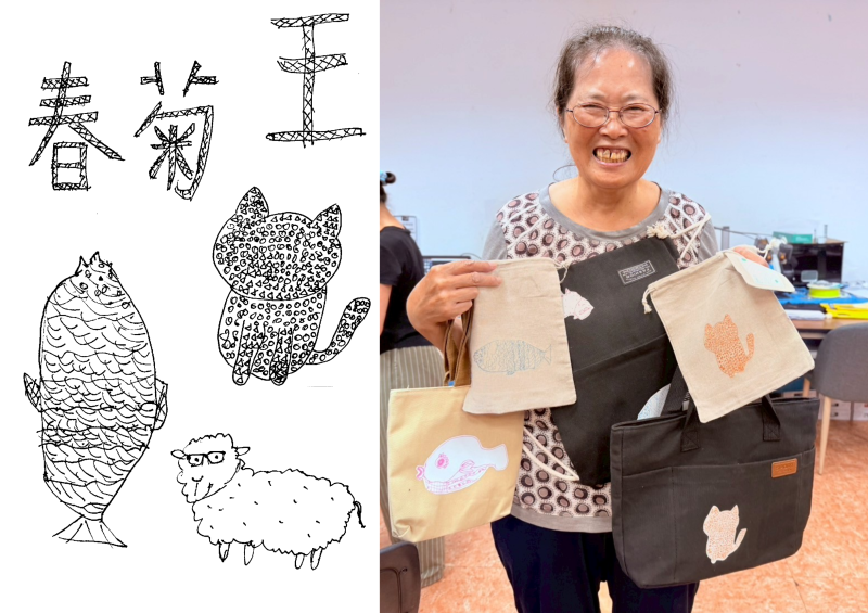 學員設計之纏繞畫成品[竹]