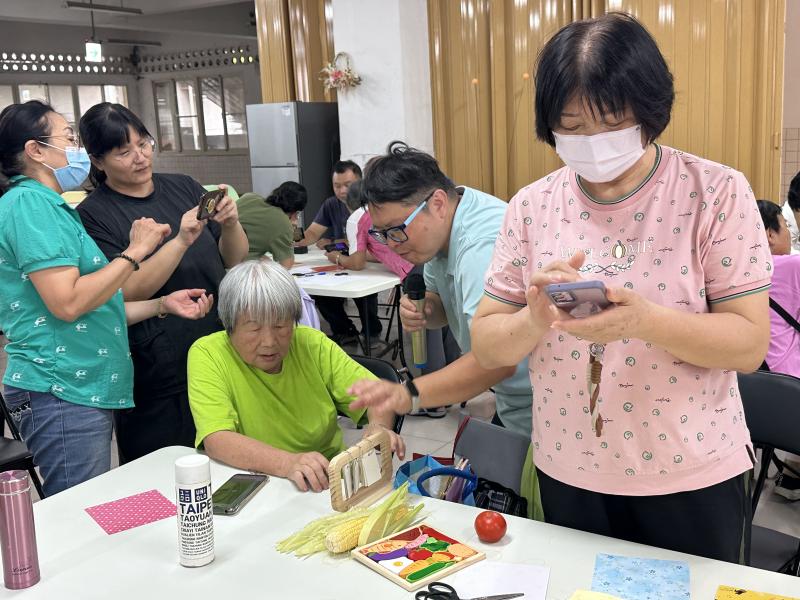 學員分組DIY實際練習物品操作模式及拍攝情景.