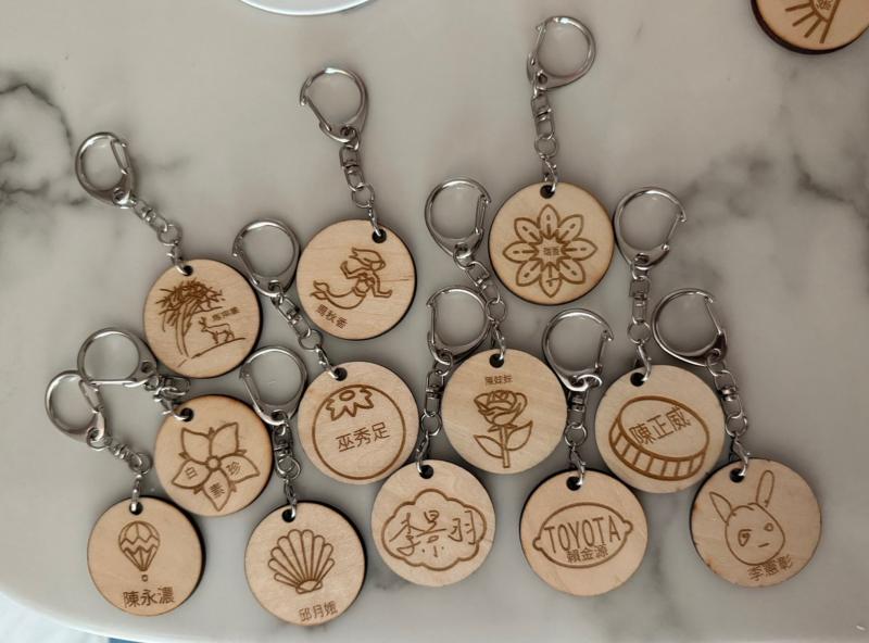 吉安農會綠色照顧站學員們的鑰使圈成品