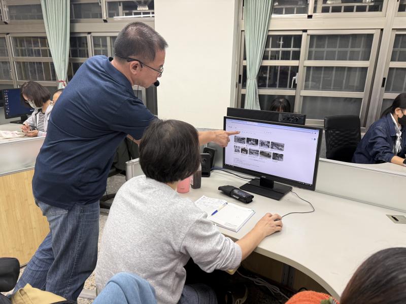 老師隨時幫學員解決問題點的疑惑