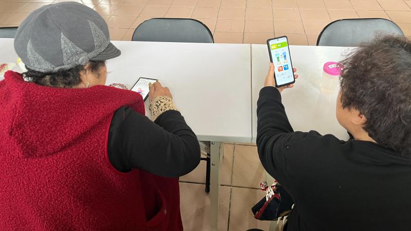 長者使用Line 社群媒體，加入了國健署官方帳號的長者量六力，並且進行測量，檢視自身所缺乏的能力指標為何？