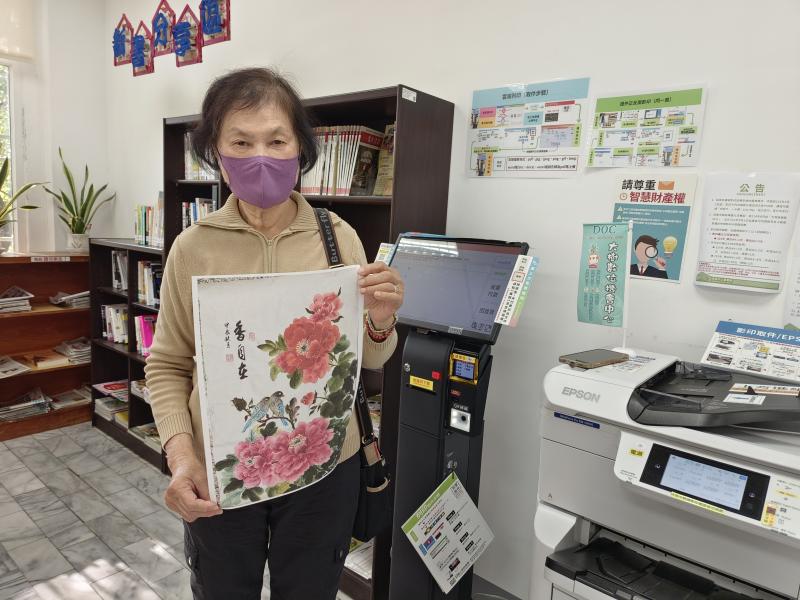 學員實際操作後,拿到印出的圖檔真開心