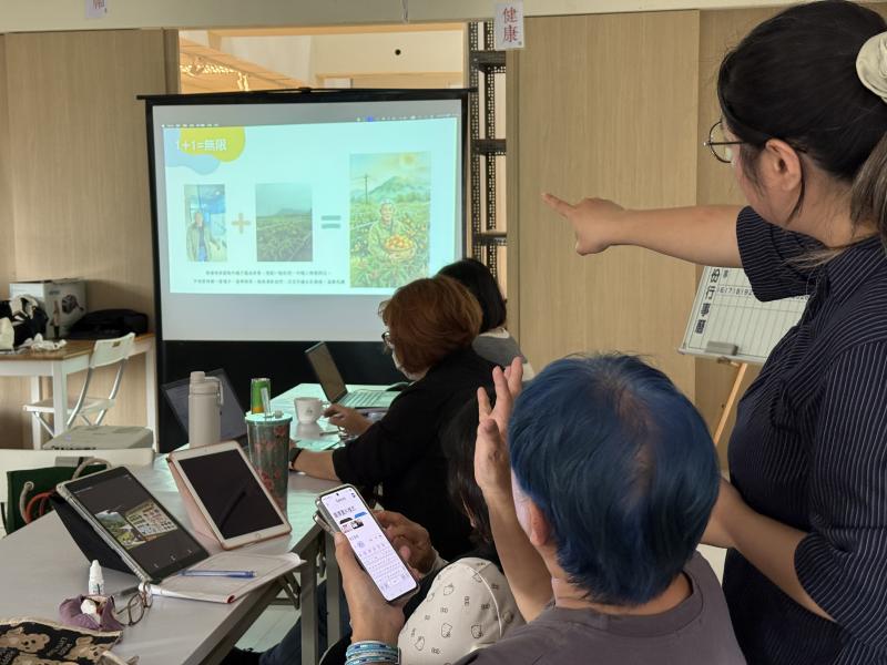 透過案例練習,如在地小農品牌與果醬產品LOGO設計,引導學員掌握撰寫AI指令(Prompt)的技巧