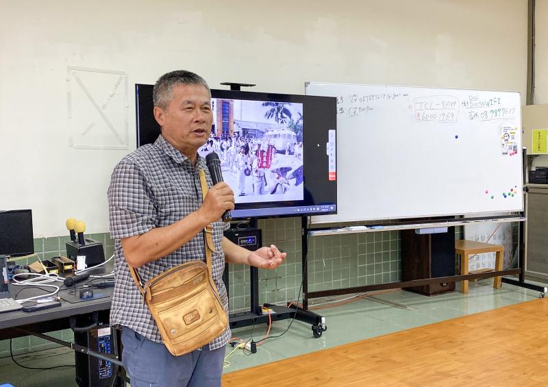 學員分享五零年代潮州鎮民間樂隊故事，重現節慶演出的熱鬧記憶。