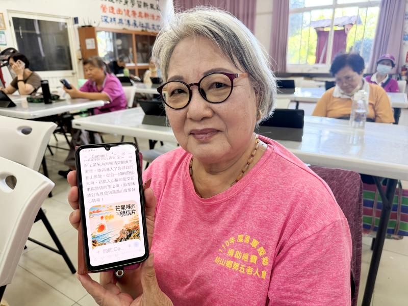 唱出自己的家鄉事，學員勇敢嘗試AI科技，享受音樂帶來的驚喜。