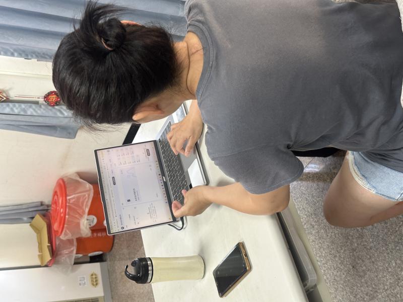 學員實際操作