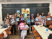 西螺DOC開辦平板繪圖課程 長輩化身數位藝術家創作Q版人物像